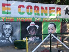 04C Mural of Marcus Garvey, Massive Dread, Martin Luther King and Haile Selassie at the corner of 1st Street and West Rd Trench Town Kingston Jamaica